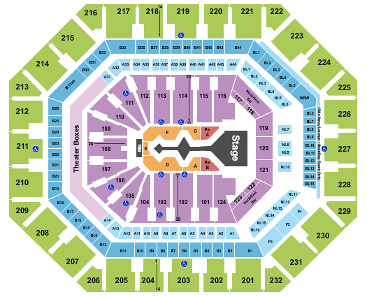 PHX Arena Shakira Seating Chart